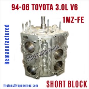 Remanufactured Toyota 3.0 1MZ Short Block Engine